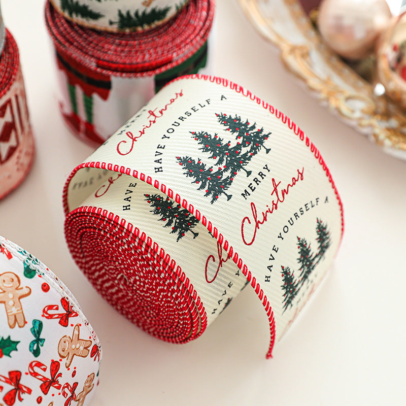 Christmas Decorative Ribbon for Wrapping Gifts & Bows
