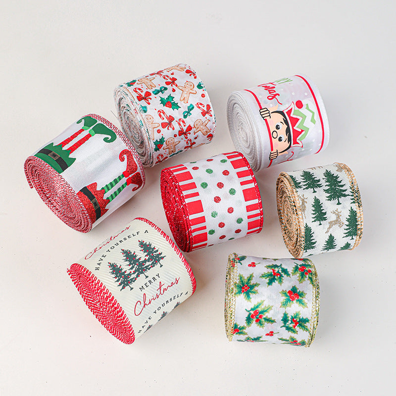 Christmas Decorative Ribbon for Wrapping Gifts & Bows