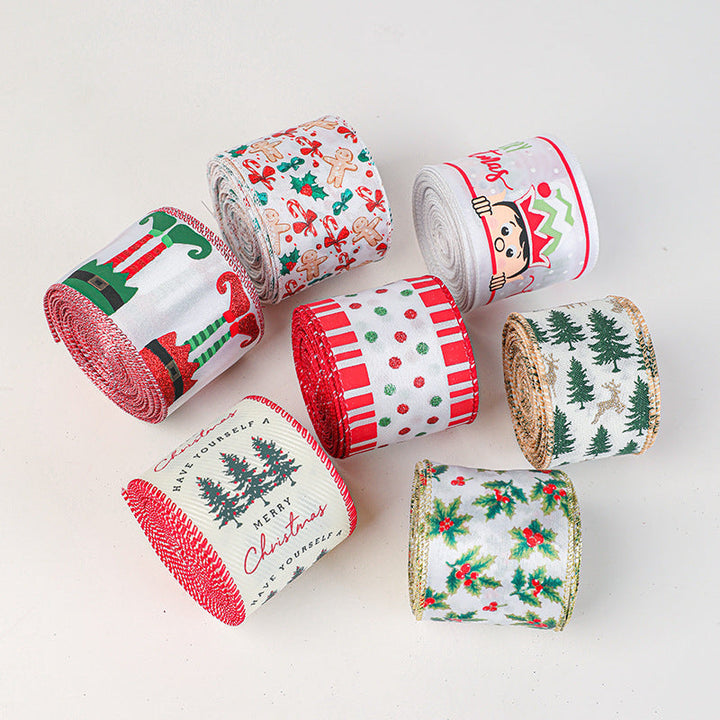 Christmas Decorative Ribbon for Wrapping Gifts & Bows