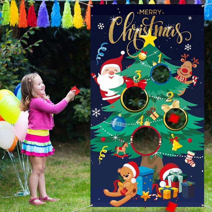 Christmas Bean Bag Toss Game for Festive Family Fun