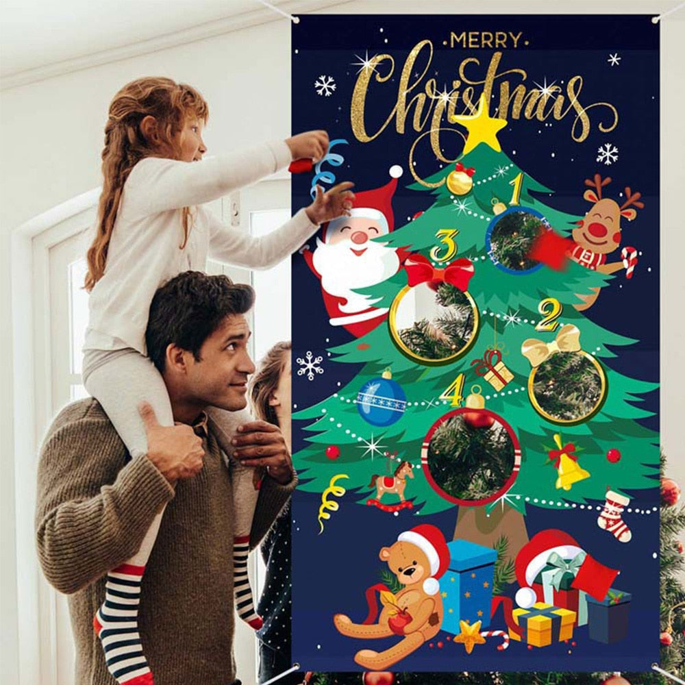 Christmas Bean Bag Toss Game for Festive Family Fun