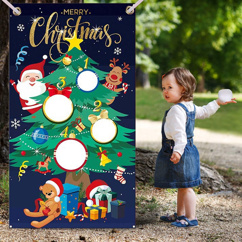 Christmas Bean Bag Toss Game for Festive Family Fun