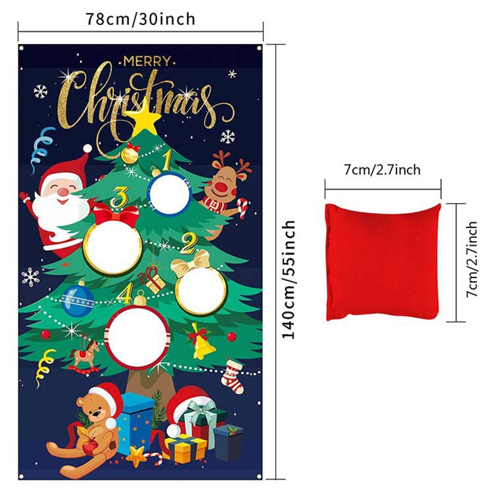 Christmas Bean Bag Toss Game for Festive Family Fun