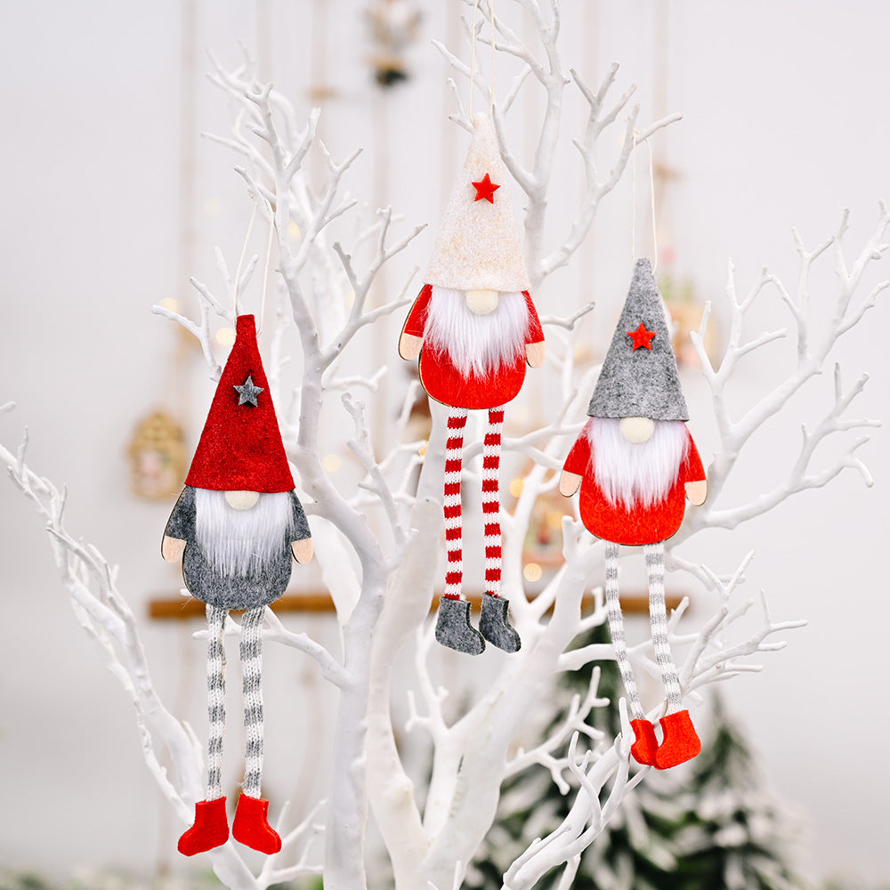 Christmas Gnome Hanging Doll for Whimsical Holiday Charm