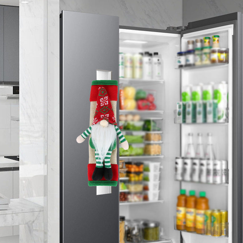 Christmas Refrigerator Handle Covers for Festive Kitchens