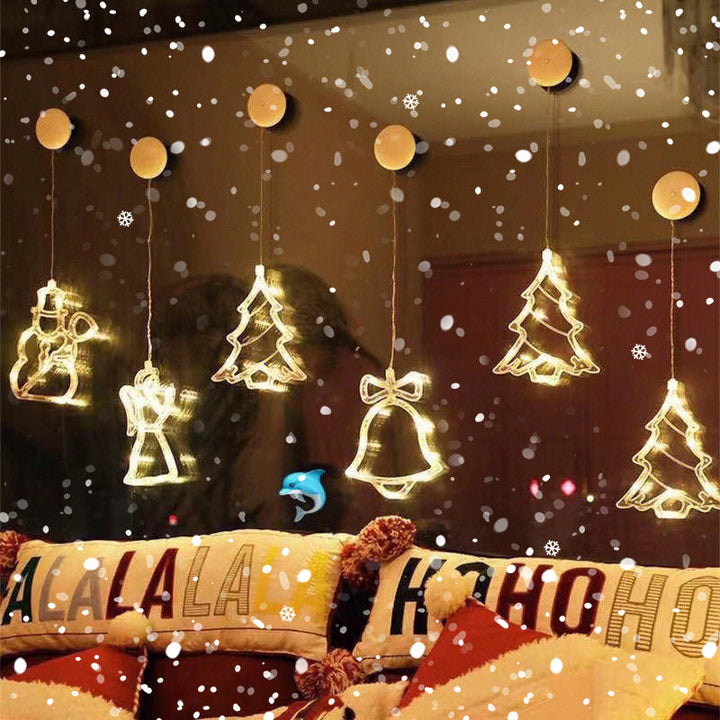 Christmas Window Ornament Lights for Cozy Holiday Glow
