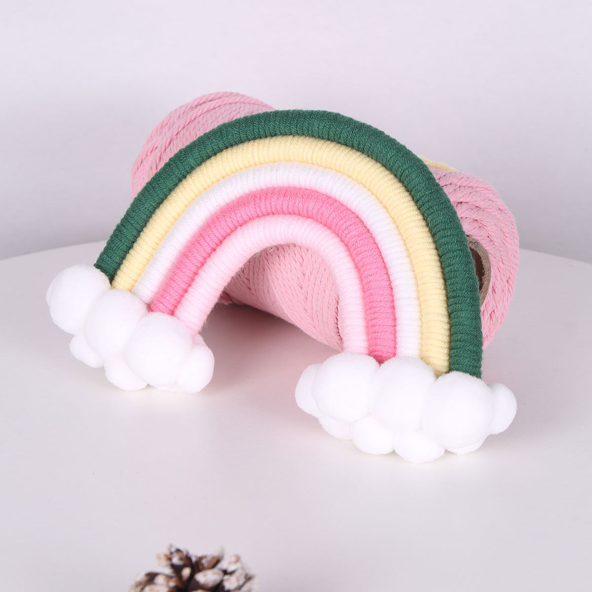 Hand-Woven Rainbow Wall Decor for Cozy Nursery Rooms