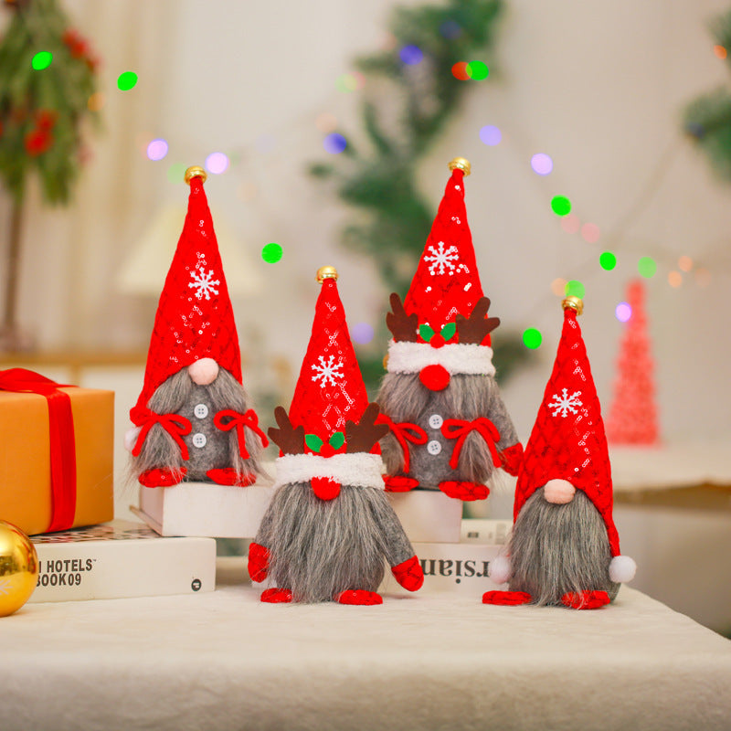 Christmas Gnome Figurine for Festive Mantel Decor
