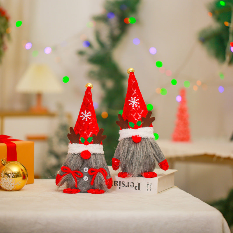 Christmas Gnome Figurine for Festive Mantel Decor
