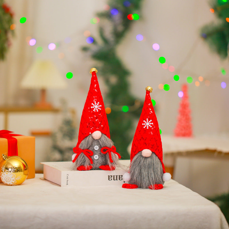 Christmas Gnome Figurine for Festive Mantel Decor