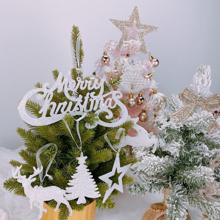 Christmas Tree Ornaments for Elegant Snowy Sparkle