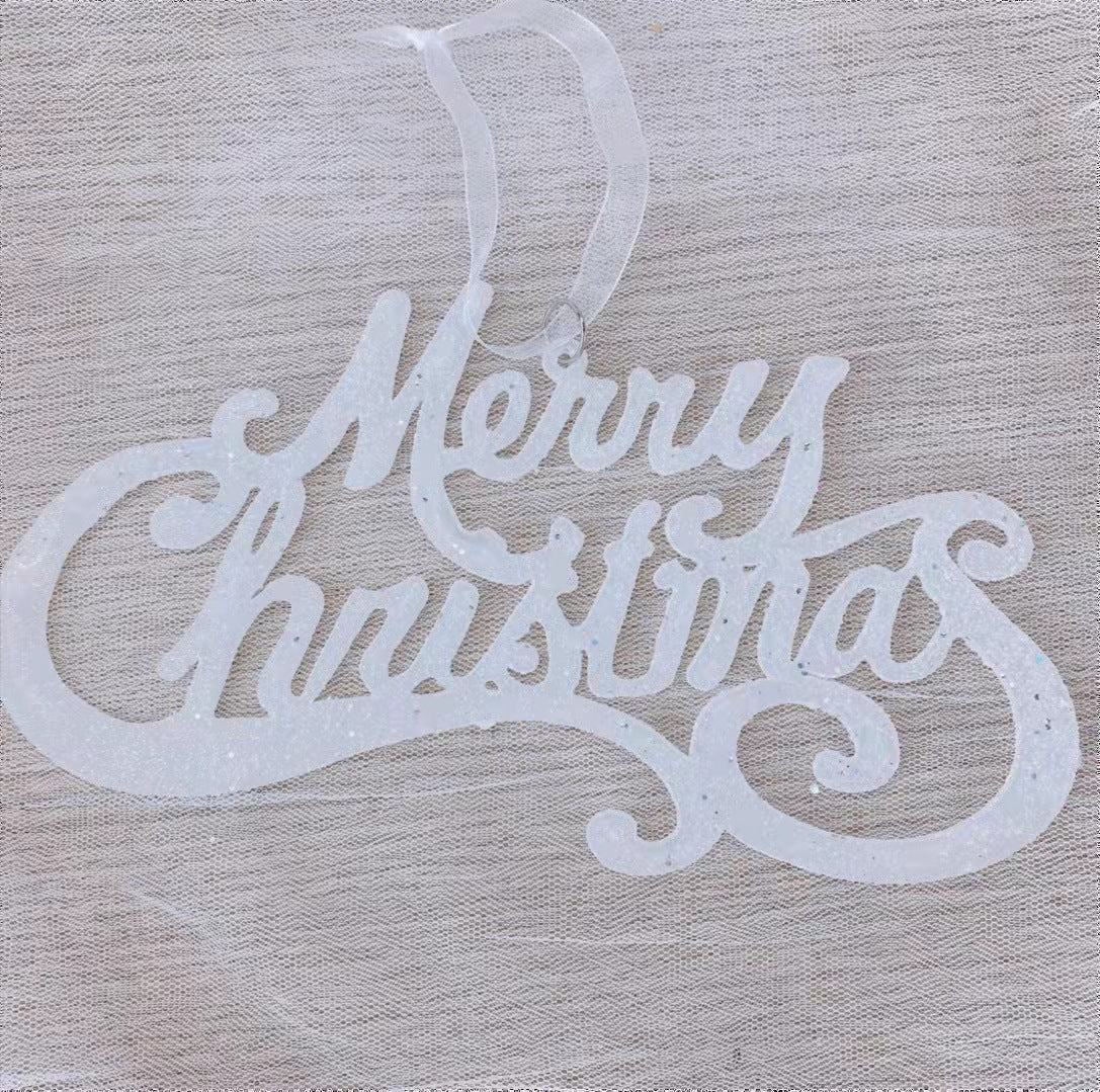 Christmas Tree Ornaments for Elegant Snowy Sparkle