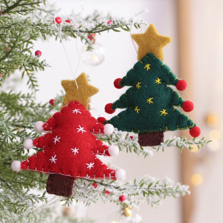Felt Christmas Ornaments for a Cozy Handmade Tree