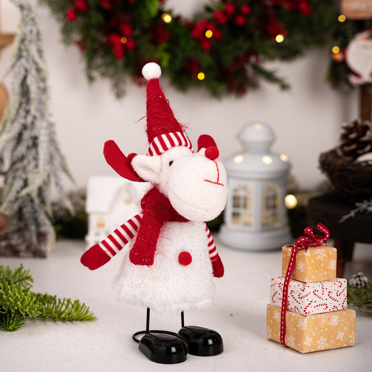 Christmas Figurine Set for Cheerful Tabletop Displays