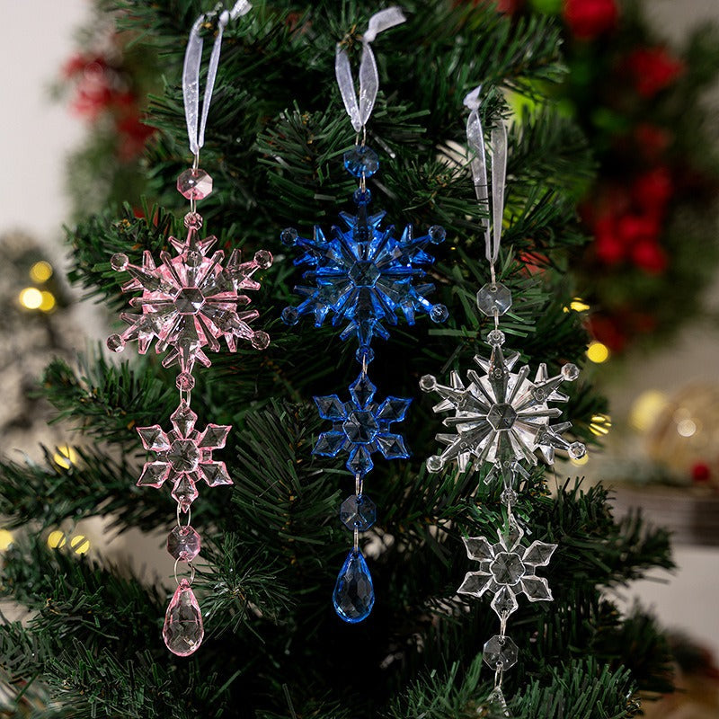 Acrylic Snowflake Ornament for Sparkling Christmas Trees
