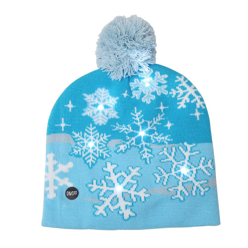 LED Christmas Hat – Colorful Knitted Holiday Accessory
