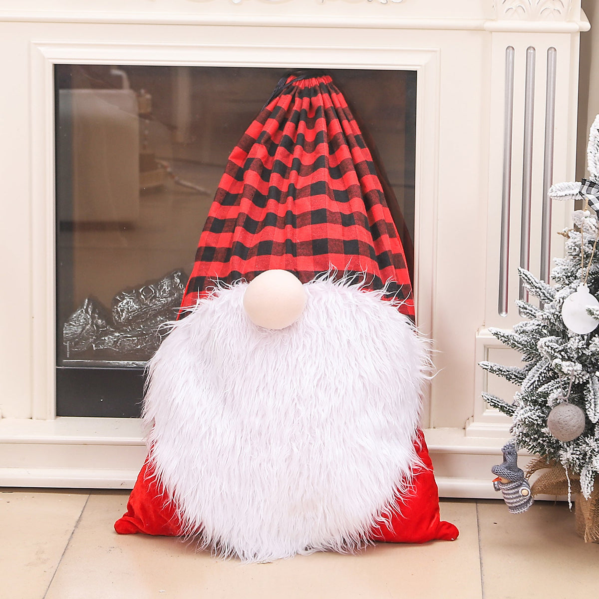 Oversized Santa Gnome Gift Bag Christmas Tree Decor