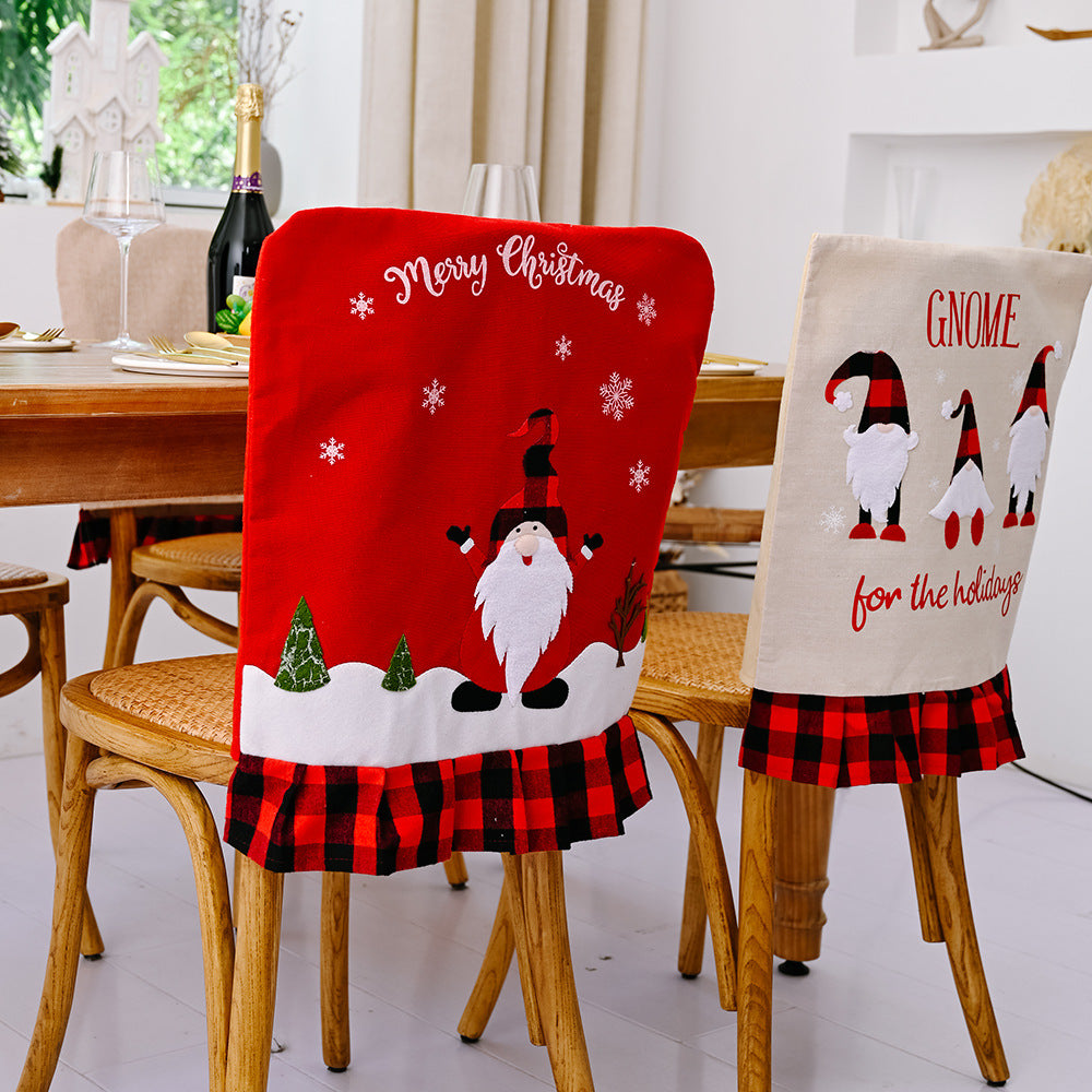 Christmas Chair Back Covers for Festive Holiday Dining