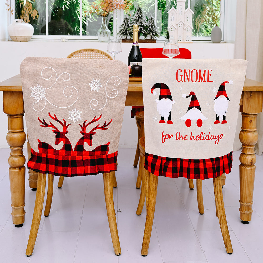 Christmas Chair Back Covers for Festive Holiday Dining