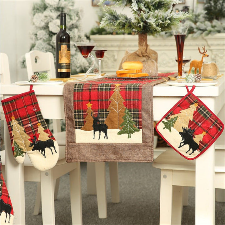 Christmas Oven Mitt Set for Festive Kitchen Décor