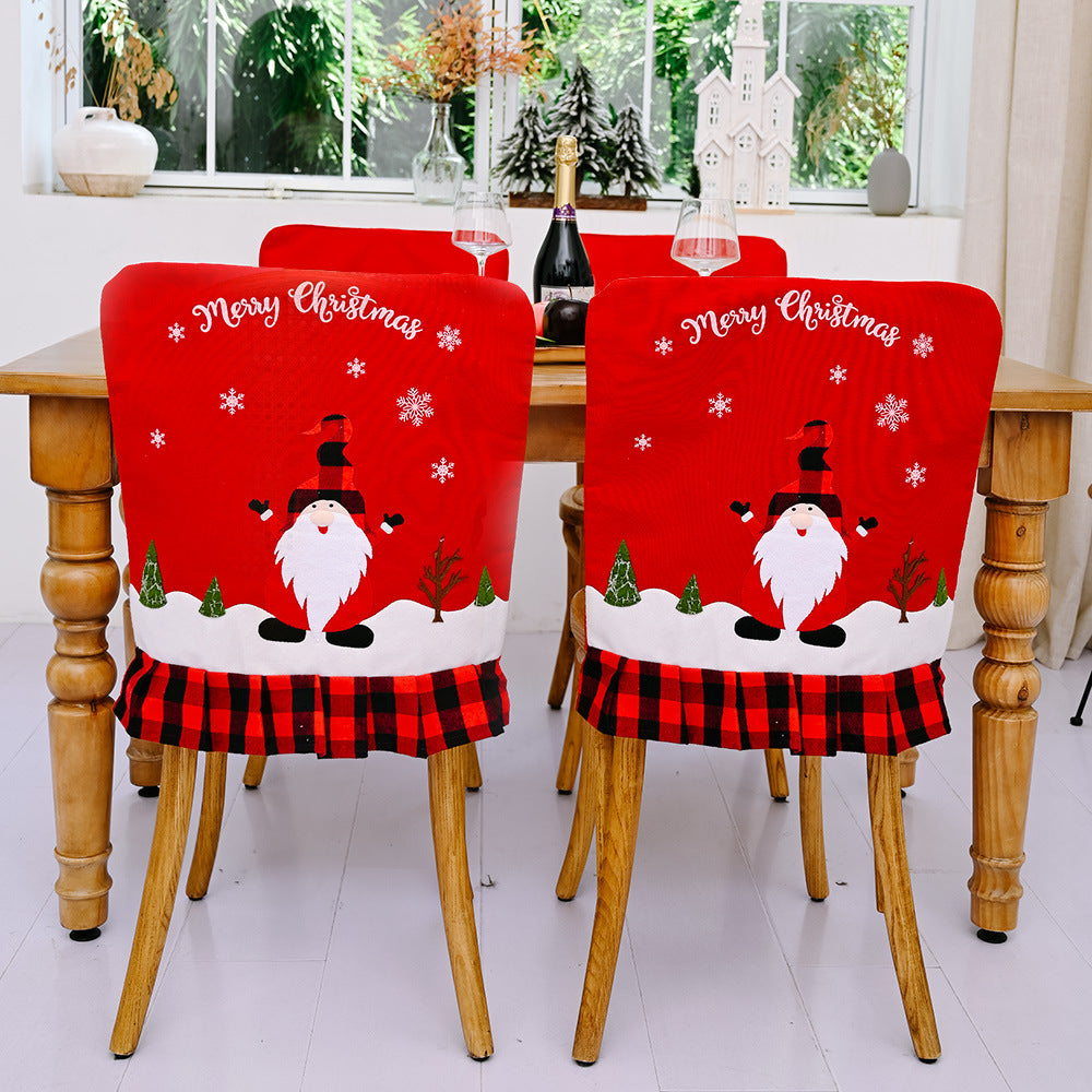 Christmas Chair Back Covers for Festive Holiday Dining