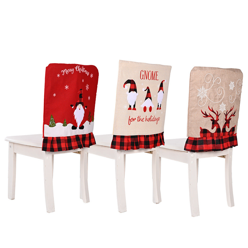 Christmas Chair Back Covers for Festive Holiday Dining