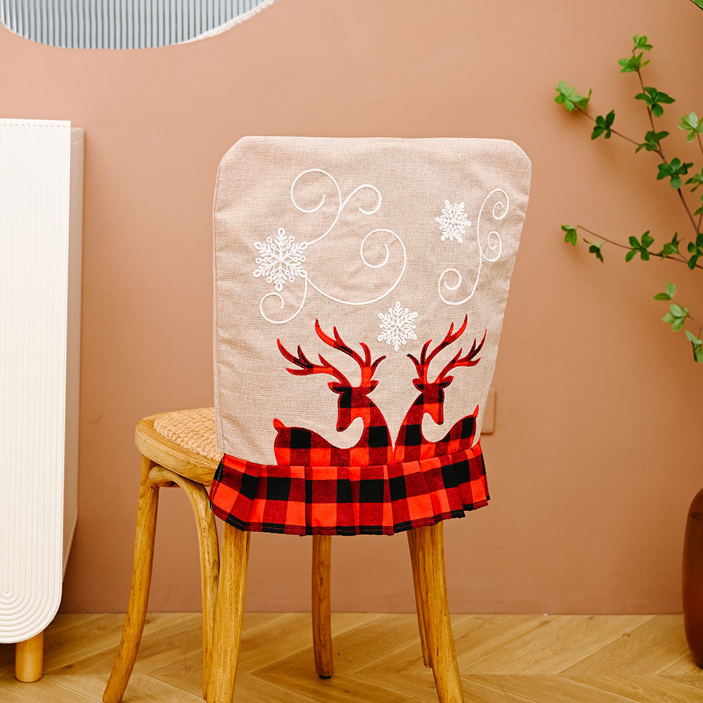 Christmas Chair Back Covers for Festive Holiday Dining
