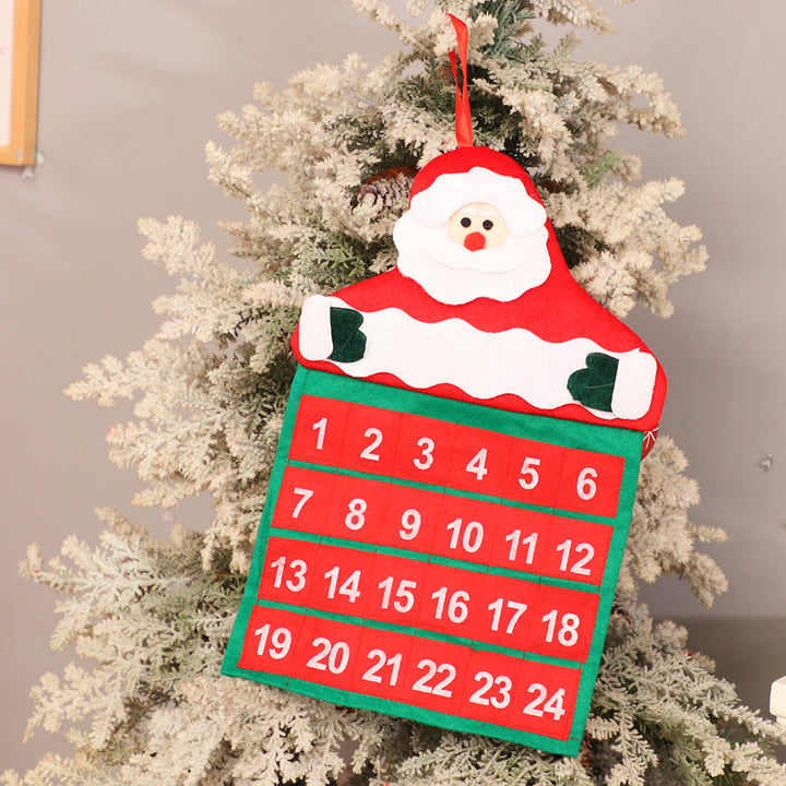 Christmas Advent Calendar With 24 Fillable Pockets