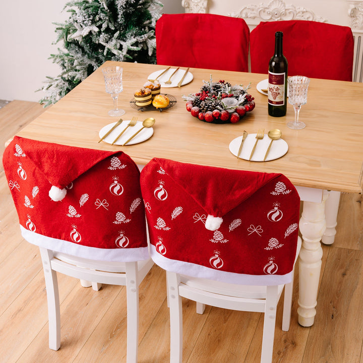 Christmas Chair Covers for Coordinated Santa Décor