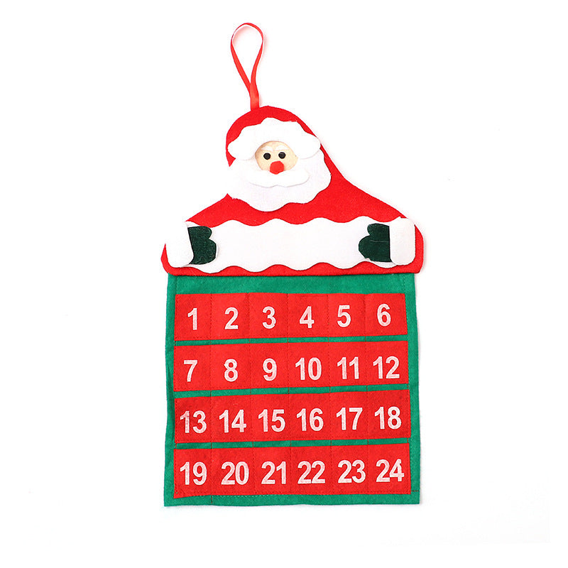 Christmas Advent Calendar With 24 Fillable Pockets