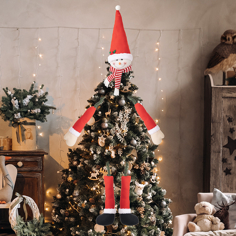 Plush Christmas Tree Doll With Dangling Arms & Legs