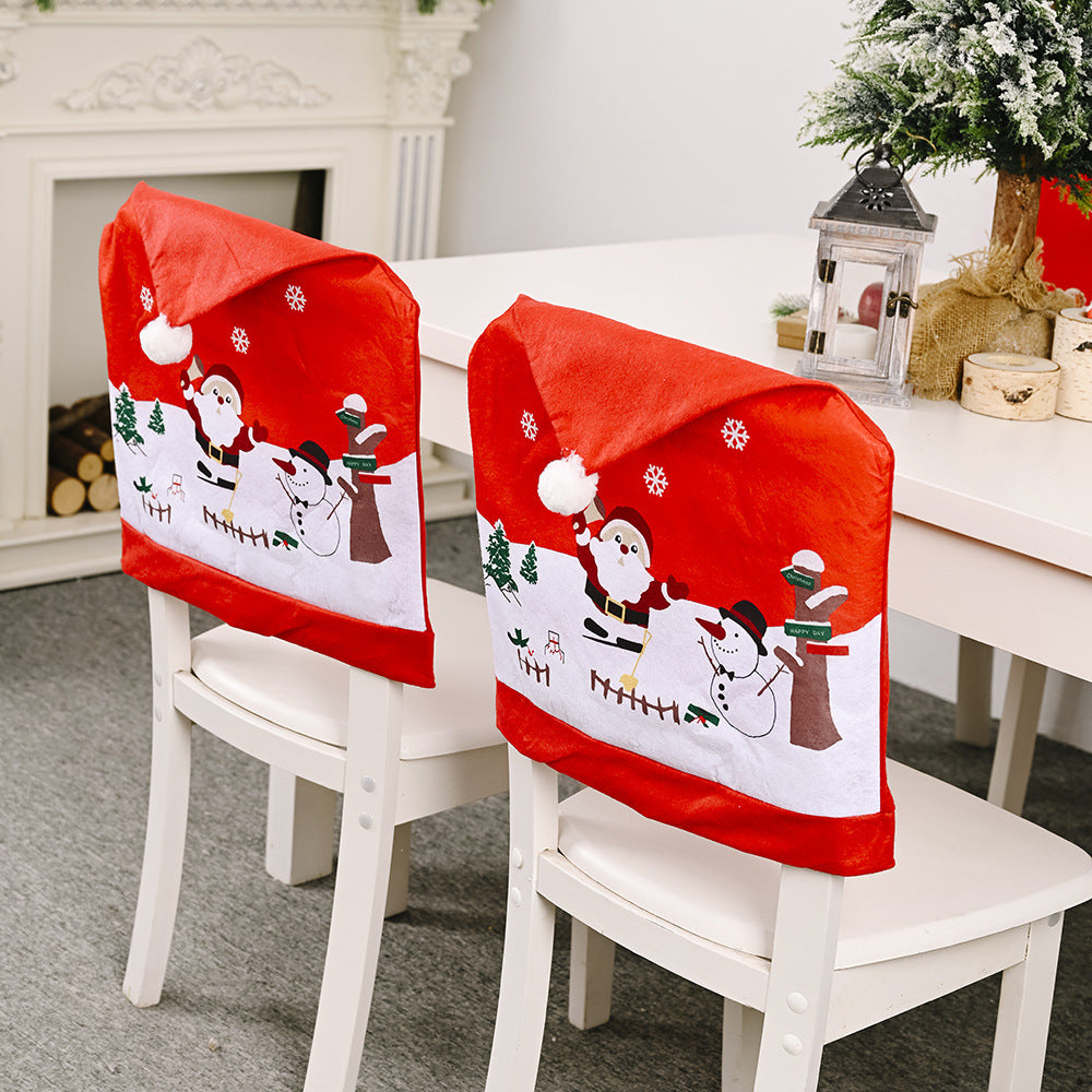 Christmas Chair Covers for a Festive Holiday Dining Room