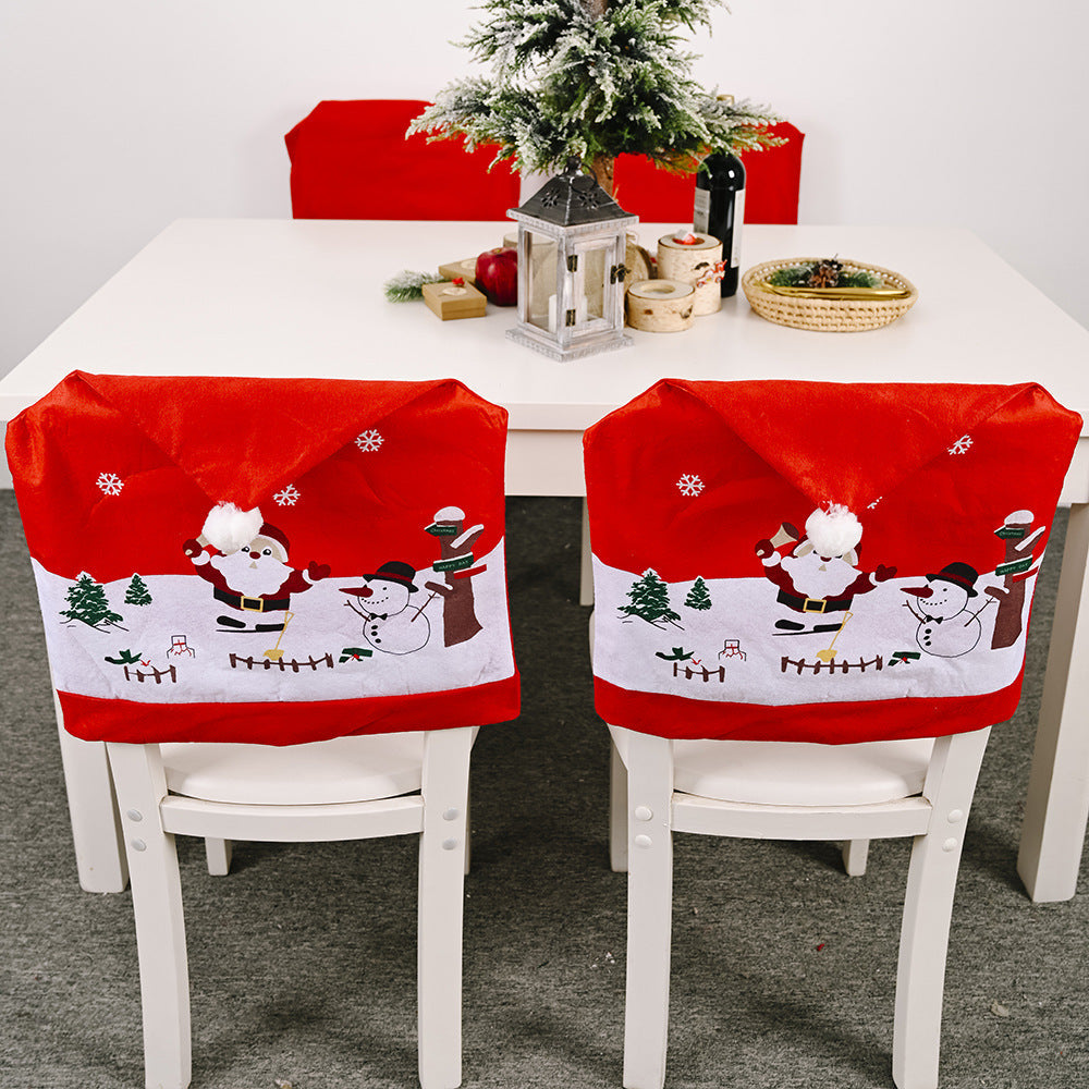 Christmas Chair Covers for a Festive Holiday Dining Room