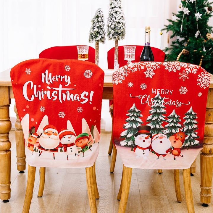 Christmas Chair Covers for Festive Holiday Dining Rooms