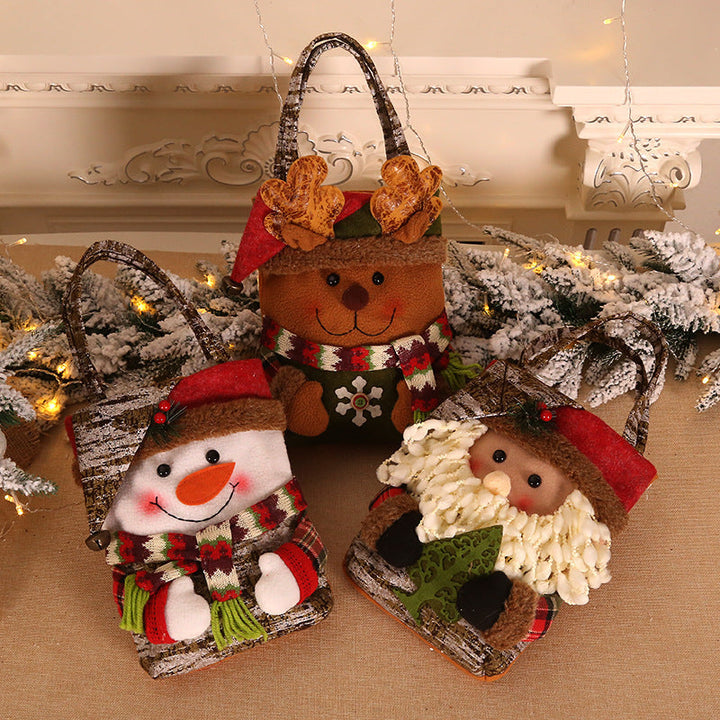 Christmas Gift Bags With Festive Character Decorations