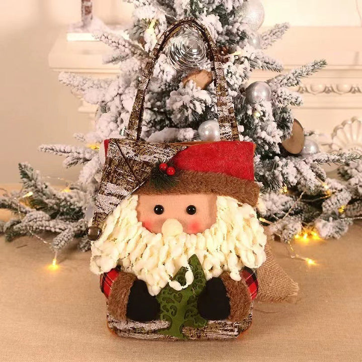 Christmas Gift Bags With Festive Character Decorations
