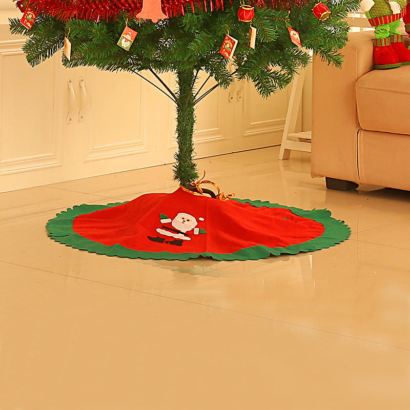 Christmas Tree Skirt 90cm Classic Holiday Base Cover