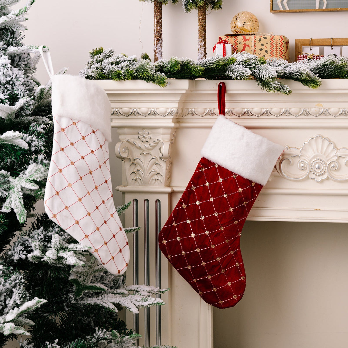 Christmas Stockings for an Elegant Holiday Display