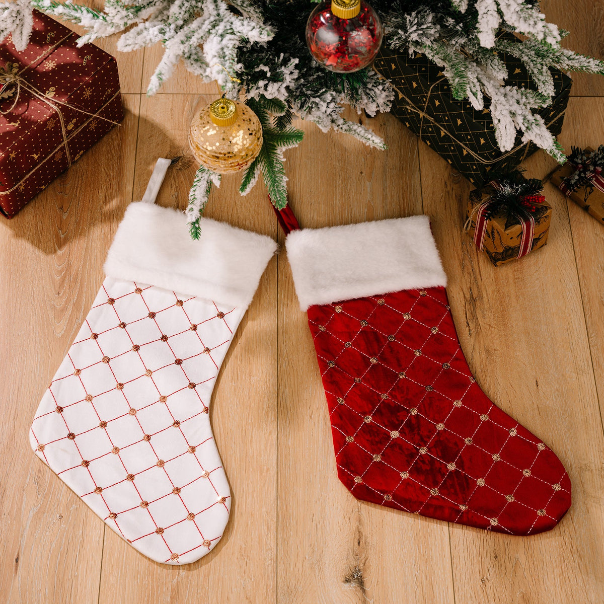 Christmas Stockings for an Elegant Holiday Display