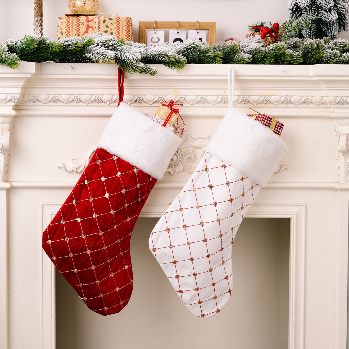 Christmas Stockings for an Elegant Holiday Display