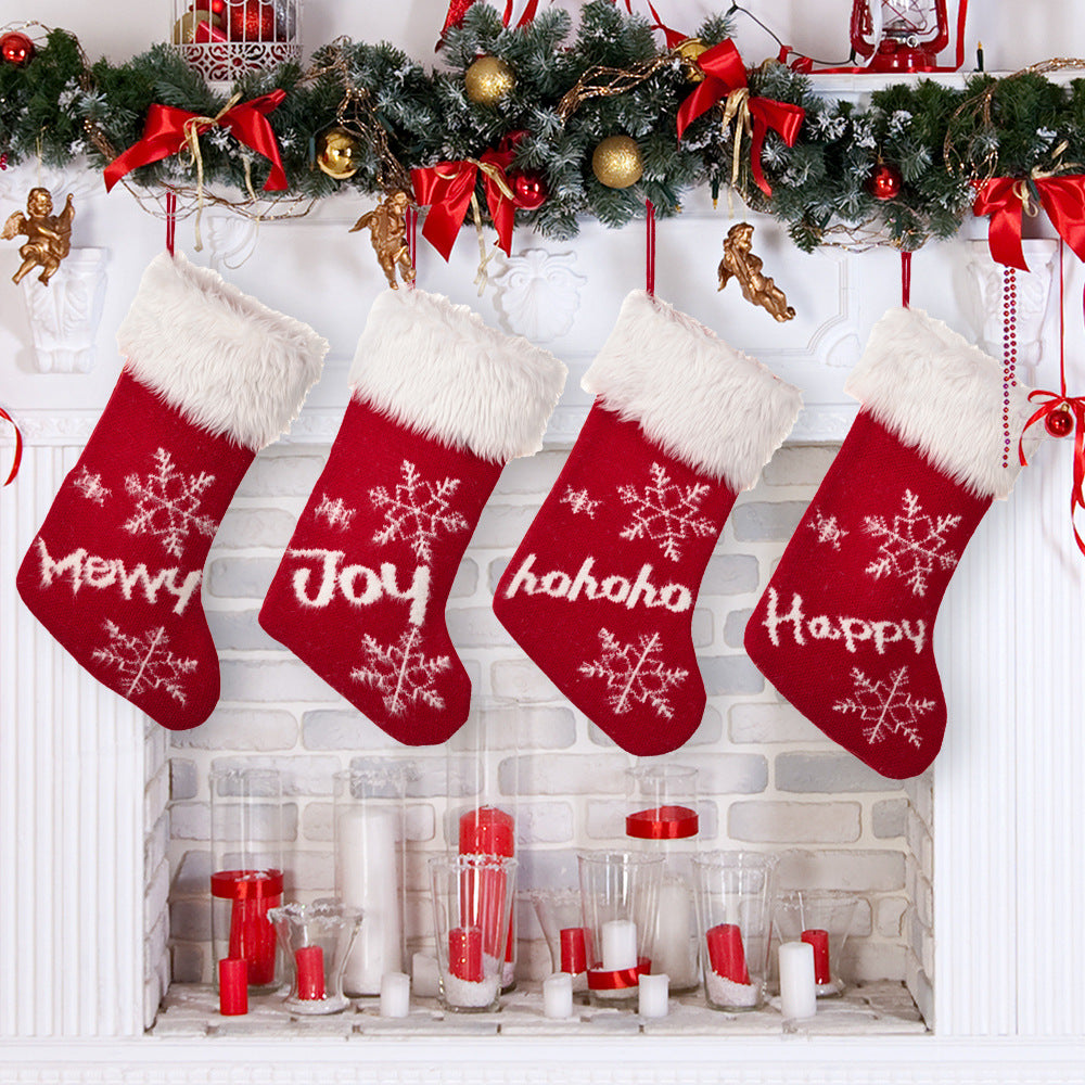 Christmas Stockings Set of 4 for Warm Festive Mantels