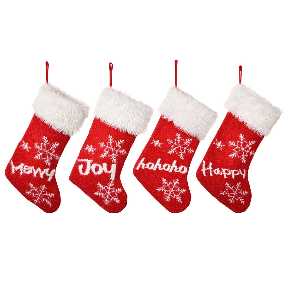 Christmas Stockings Set of 4 for Warm Festive Mantels