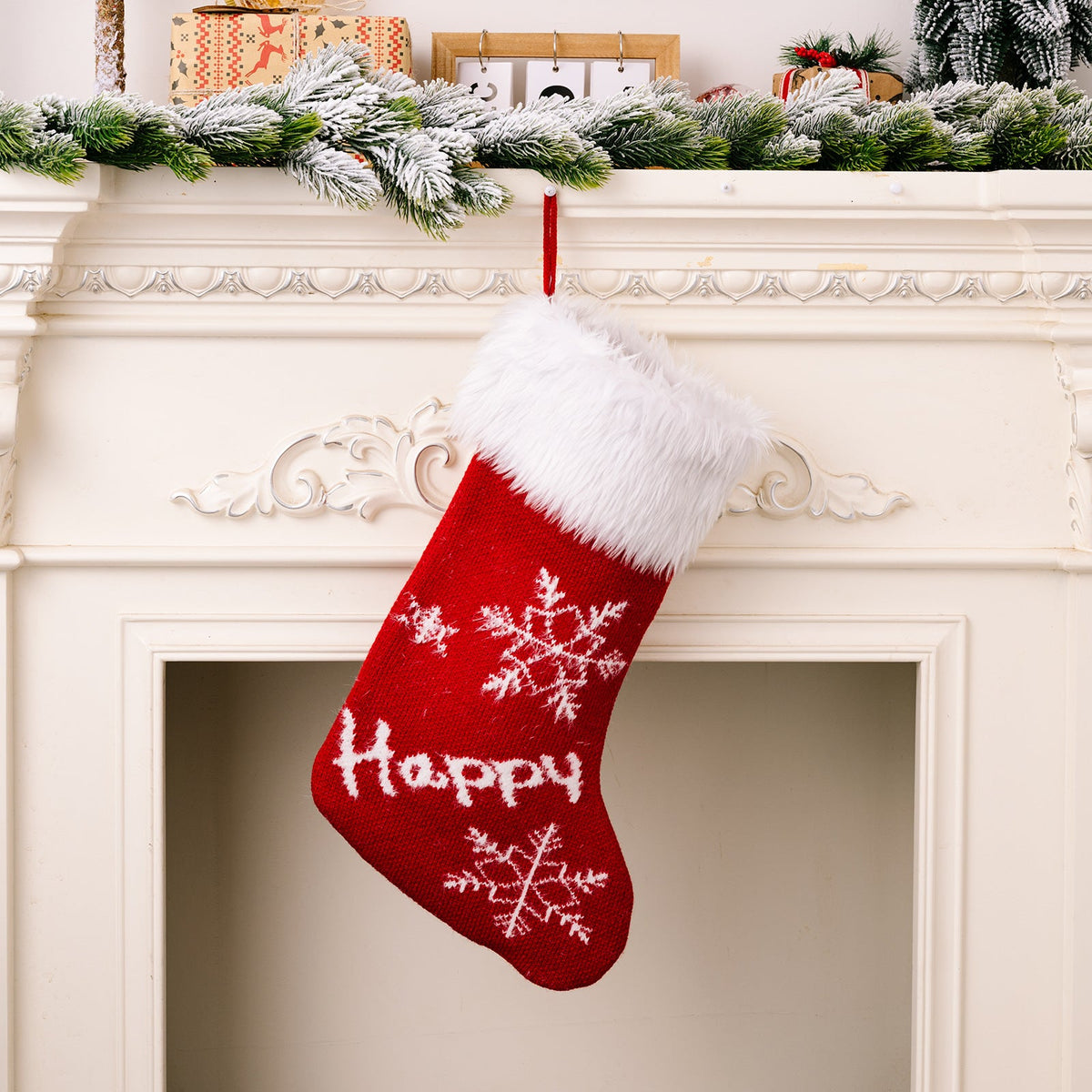 Christmas Stockings Set of 4 for Warm Festive Mantels