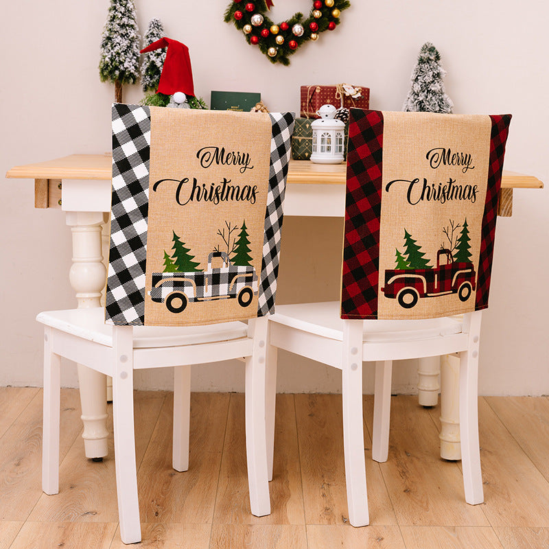 Christmas Chair Covers for Festive Farmhouse Decor