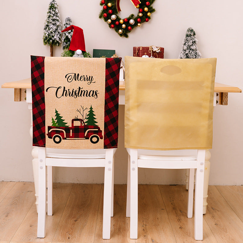 Christmas Chair Covers for Festive Farmhouse Decor