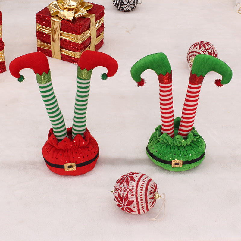 Christmas Elf Legs Decoration for Playful Holiday Cheer