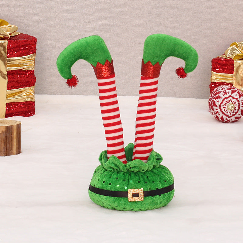 Christmas Elf Legs Decoration for Playful Holiday Cheer
