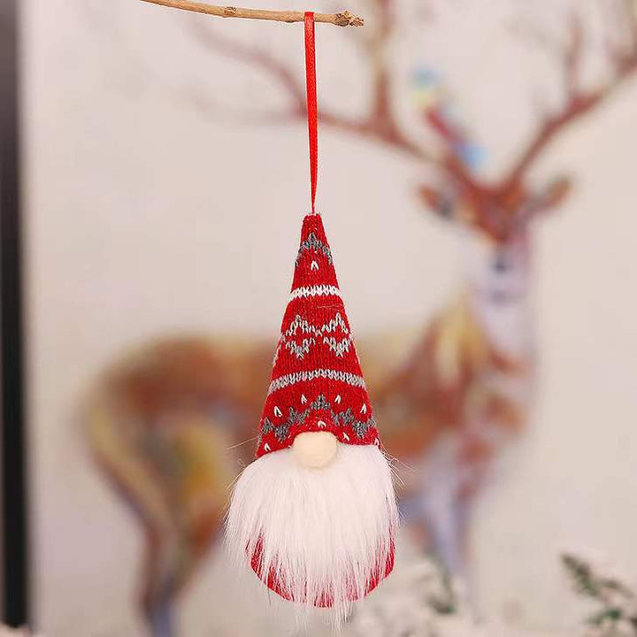 Knitted Gnome Christmas Ornaments Cozy Nordic Decor