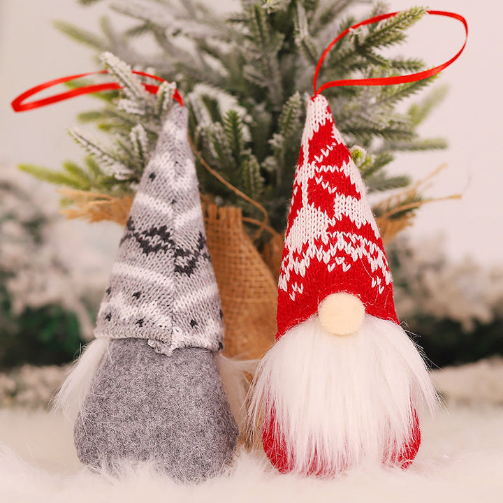 Knitted Gnome Christmas Ornaments Cozy Nordic Decor