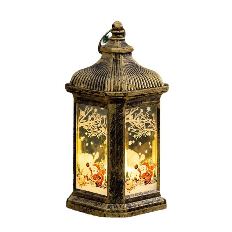 Christmas Lantern Light: Warm Retro Holiday Table Glow